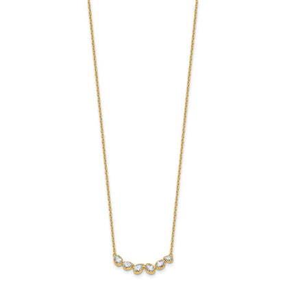 True Origin Lab Grown Diamond VS+ F+ 18 in Complete Fashion Bar Necklace