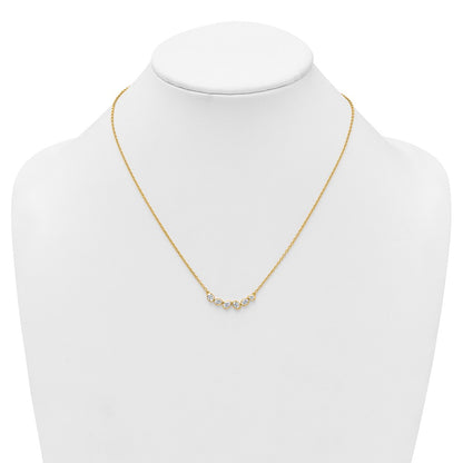 True Origin Lab Grown Diamond VS+ F+ 18 in Complete Fashion Bar Necklace