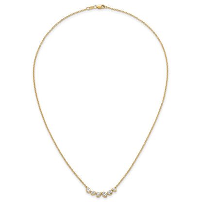 True Origin Lab Grown Diamond VS+ F+ 18 in Complete Fashion Bar Necklace