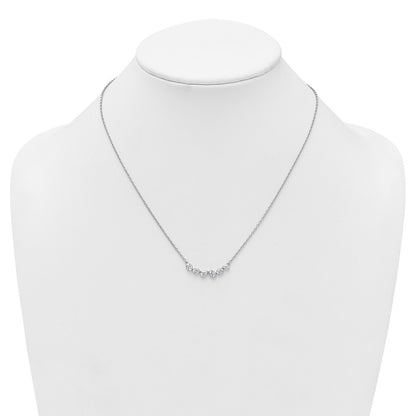 True Origin Lab Grown Diamond VS+ F+ 18 in Complete Fashion Bar Necklace