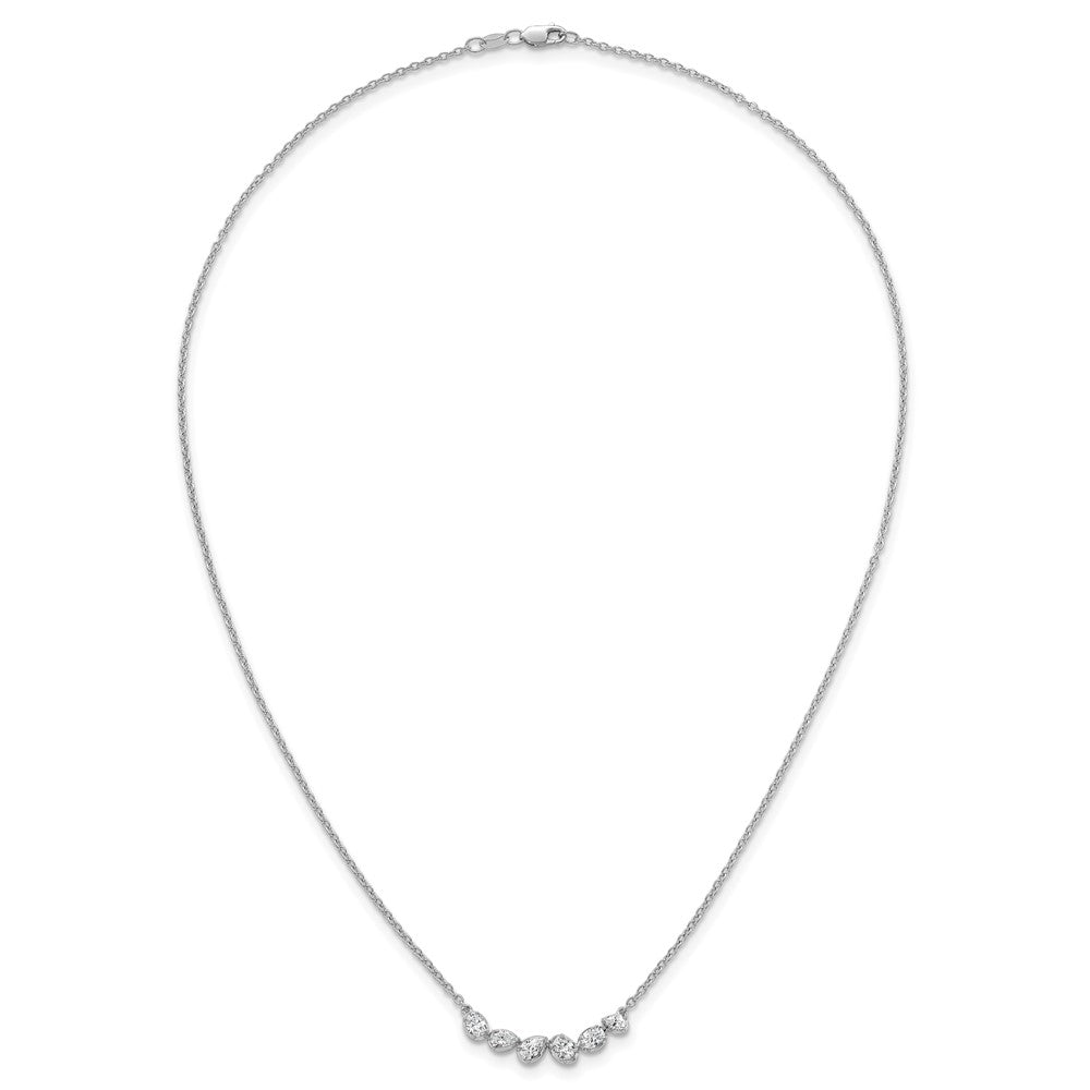 True Origin Lab Grown Diamond VS+ F+ 18 in Complete Fashion Bar Necklace