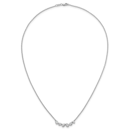 True Origin Lab Grown Diamond VS+ F+ 18 in Complete Fashion Bar Necklace