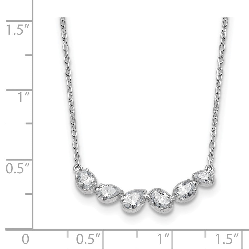 True Origin Lab Grown Diamond VS+ F+ 18 in Complete Fashion Bar Necklace