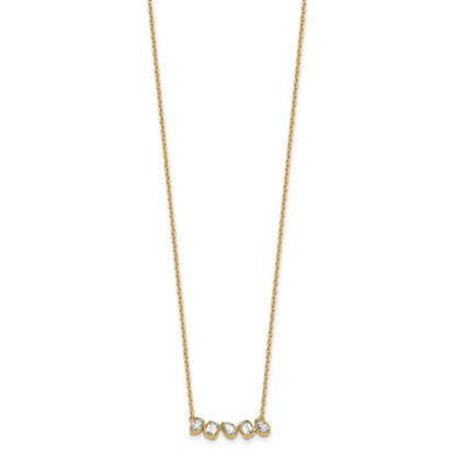 True Origin Lab Grown Diamond VS+ F+ 18 in Complete Fashion Bar Necklace