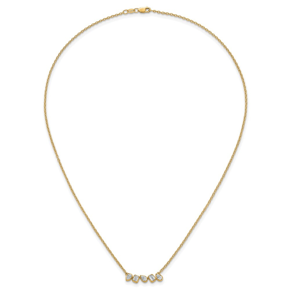 True Origin Lab Grown Diamond VS+ F+ 18 in Complete Fashion Bar Necklace