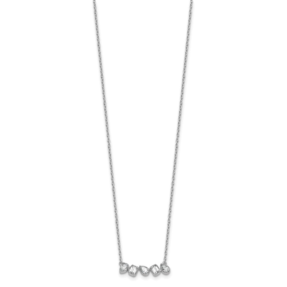 True Origin Lab Grown Diamond VS+ F+ 18 in Complete Fashion Bar Necklace