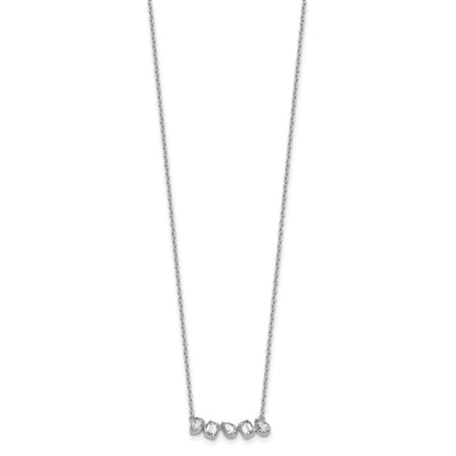 True Origin Lab Grown Diamond VS+ F+ 18 in Complete Fashion Bar Necklace