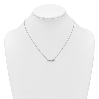 True Origin Lab Grown Diamond VS+ F+ 18 in Complete Fashion Bar Necklace