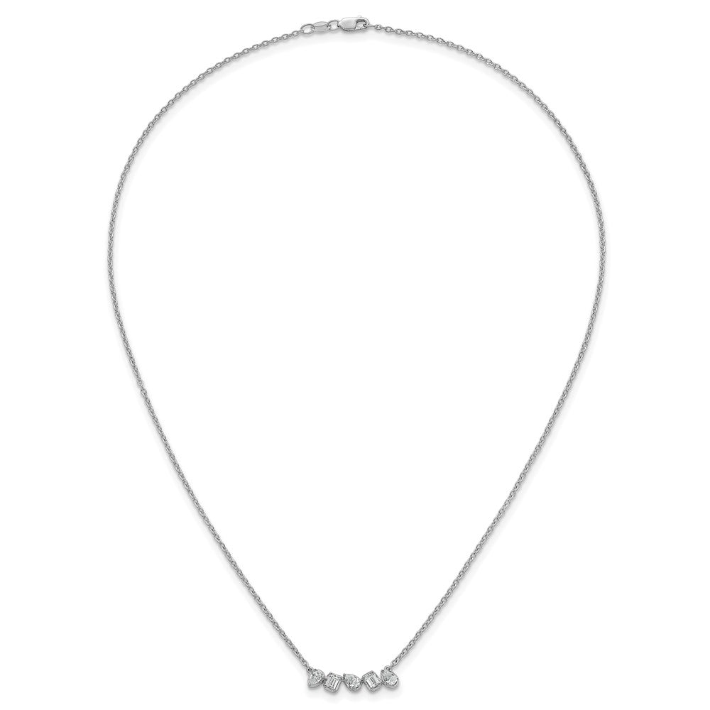 True Origin Lab Grown Diamond VS+ F+ 18 in Complete Fashion Bar Necklace