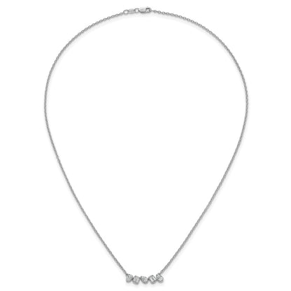 True Origin Lab Grown Diamond VS+ F+ 18 in Complete Fashion Bar Necklace
