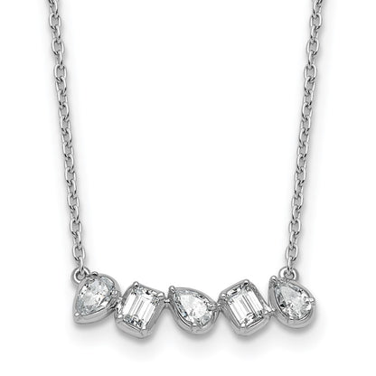 True Origin Lab Grown Diamond VS+ F+ 18 in Complete Fashion Bar Necklace