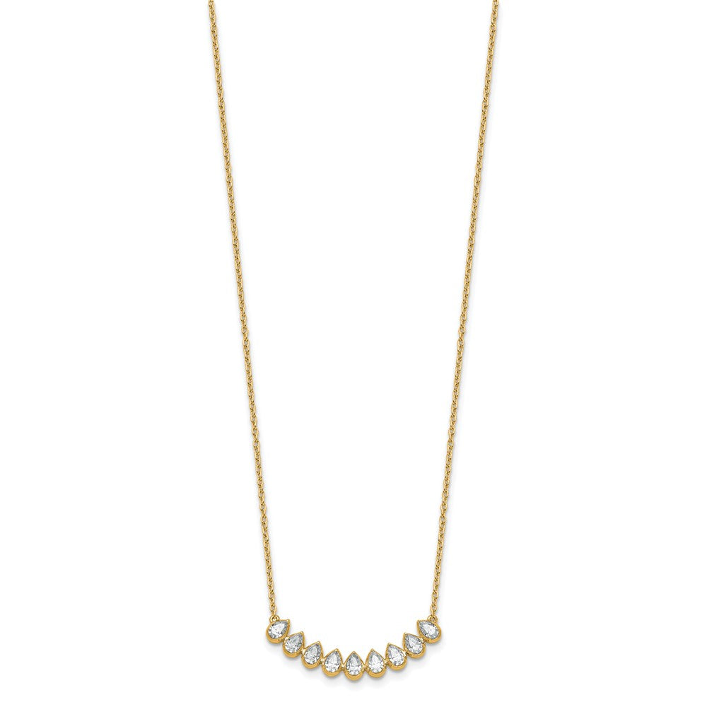 True Origin Lab Grown Diamond VS+ F+ 18 in Complete Fashion Bar Necklace