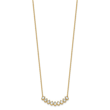 True Origin Lab Grown Diamond VS+ F+ 18 in Complete Fashion Bar Necklace