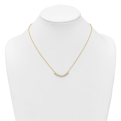True Origin Lab Grown Diamond VS+ F+ 18 in Complete Fashion Bar Necklace
