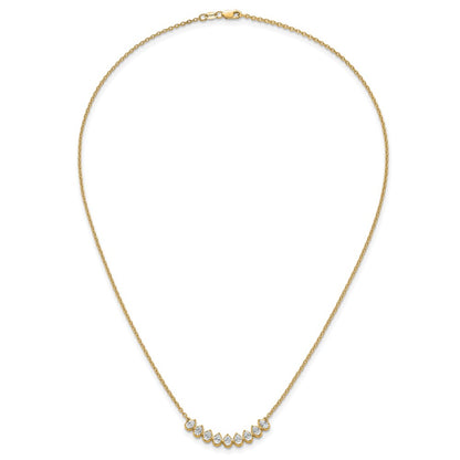 True Origin Lab Grown Diamond VS+ F+ 18 in Complete Fashion Bar Necklace