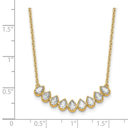 True Origin Lab Grown Diamond VS+ F+ 18 in Complete Fashion Bar Necklace