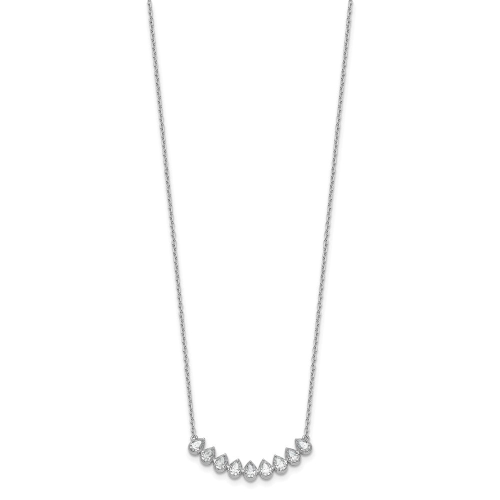 True Origin Lab Grown Diamond VS+ F+ 18 in Complete Fashion Bar Necklace