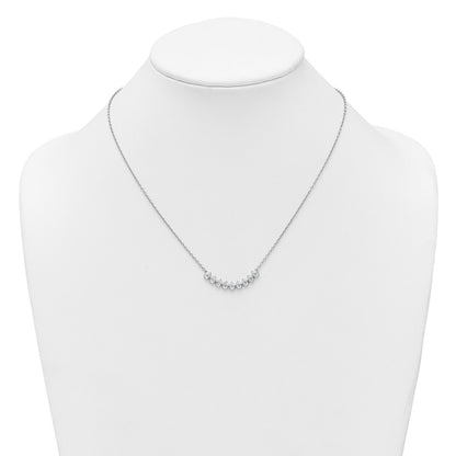 True Origin Lab Grown Diamond VS+ F+ 18 in Complete Fashion Bar Necklace