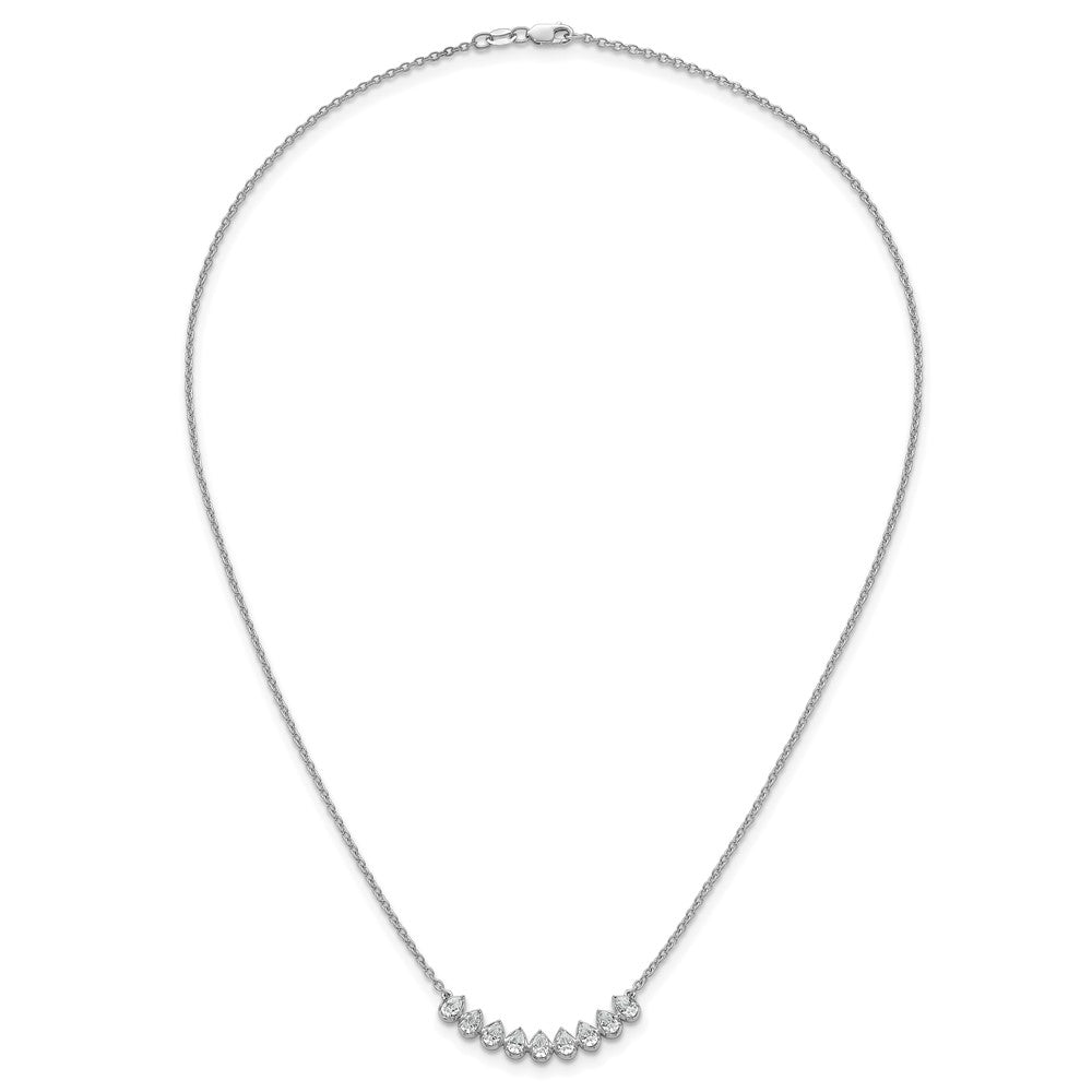 True Origin Lab Grown Diamond VS+ F+ 18 in Complete Fashion Bar Necklace