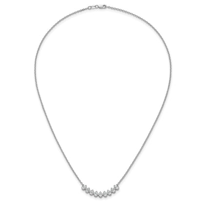 True Origin Lab Grown Diamond VS+ F+ 18 in Complete Fashion Bar Necklace
