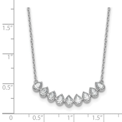 True Origin Lab Grown Diamond VS+ F+ 18 in Complete Fashion Bar Necklace