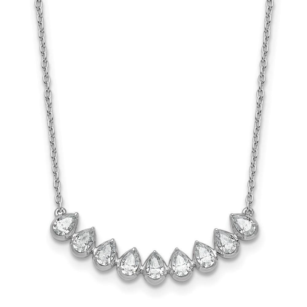 True Origin Lab Grown Diamond VS+ F+ 18 in Complete Fashion Bar Necklace