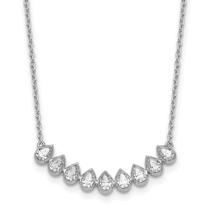 True Origin Lab Grown Diamond VS+ F+ 18 in Complete Fashion Bar Necklace