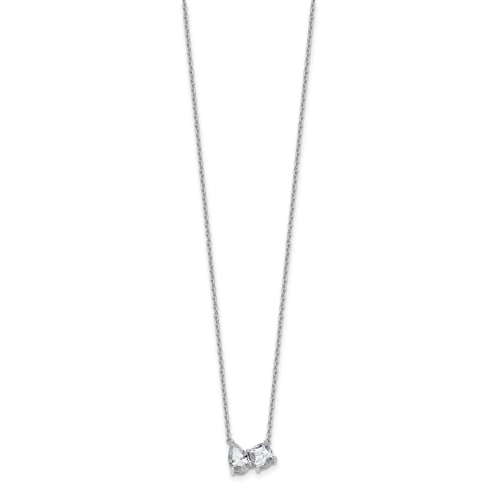 True Origin Lab Grown Diamond VS+ F+ 18 in Complete Two Stone Necklace