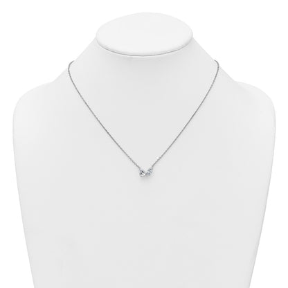 True Origin Lab Grown Diamond VS+ F+ 18 in Complete Two Stone Necklace
