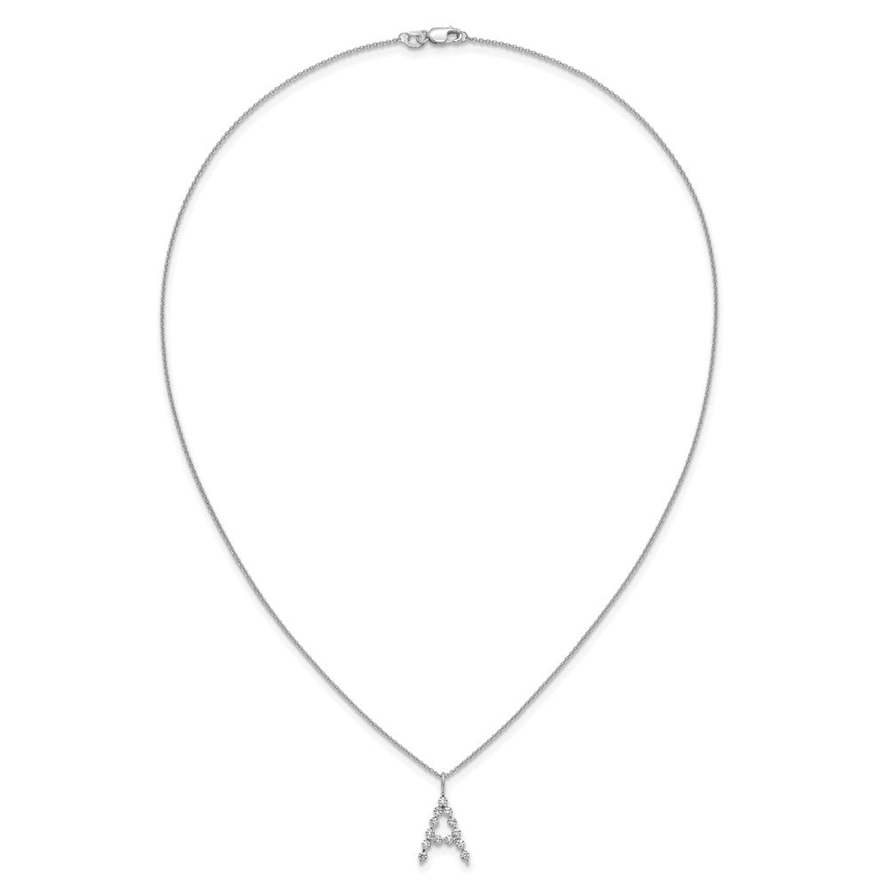 True Origin Lab Grown Diamond VS+ F+ Complete Alphabet A Pendant Necklace
