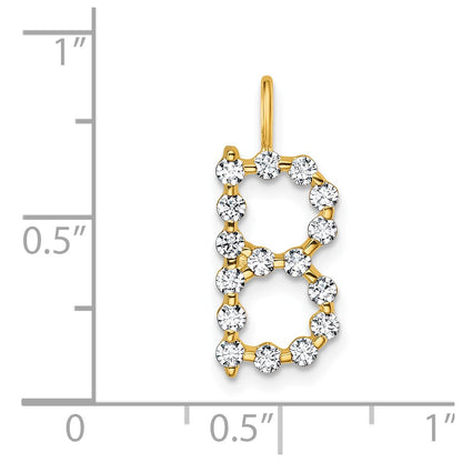 True Origin Lab Grown Diamond VS+ F+ Complete Alphabet B Pendant