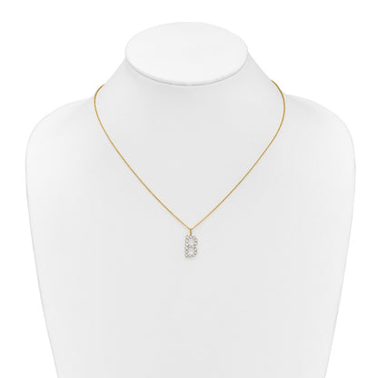 True Origin Lab Grown Diamond VS+ F+ Complete Alphabet B Pendant Necklace