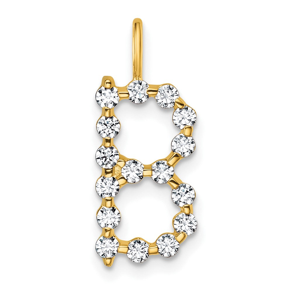 True Origin Lab Grown Diamond VS+ F+ Complete Alphabet B Pendant