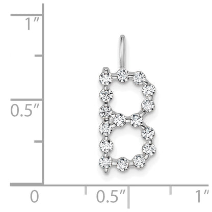 True Origin Lab Grown Diamond VS+ F+ Complete Alphabet B Pendant