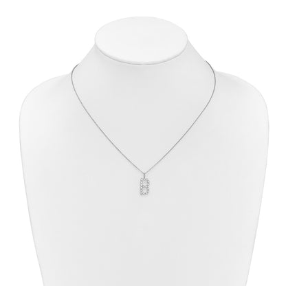 True Origin Lab Grown Diamond VS+ F+ Complete Alphabet B Pendant Necklace