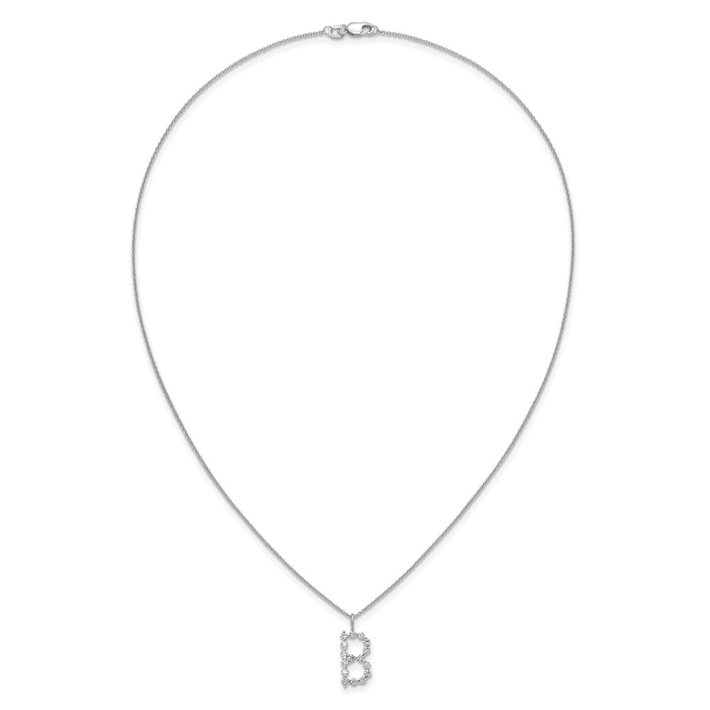 True Origin Lab Grown Diamond VS+ F+ Complete Alphabet B Pendant Necklace