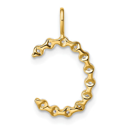 True Origin Lab Grown Diamond VS+ F+ Complete Alphabet C Pendant