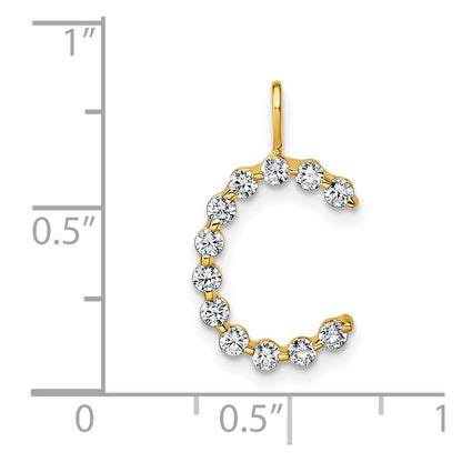 True Origin Lab Grown Diamond VS+ F+ Complete Alphabet C Pendant