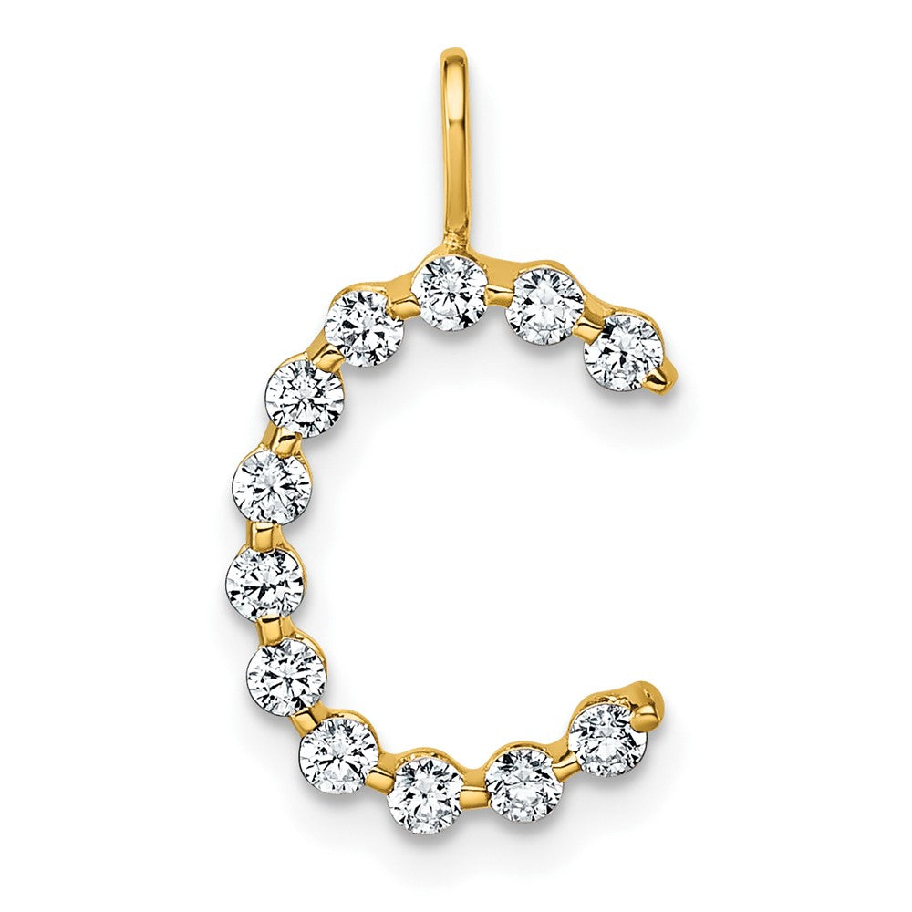 True Origin Lab Grown Diamond VS+ F+ Complete Alphabet C Pendant
