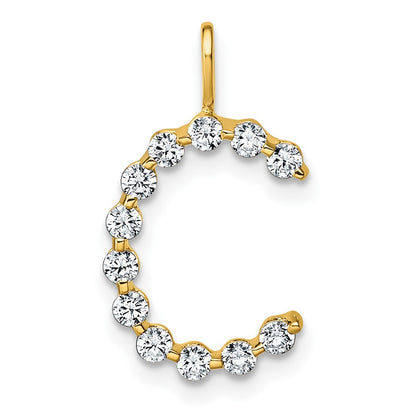 True Origin Lab Grown Diamond VS+ F+ Complete Alphabet C Pendant