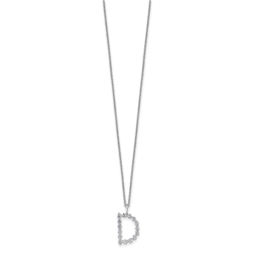 True Origin Lab Grown Diamond VS+ F+ Complete Alphabet D Pendant Necklace