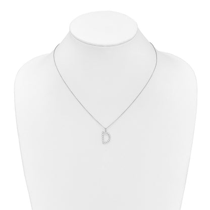 True Origin Lab Grown Diamond VS+ F+ Complete Alphabet D Pendant Necklace