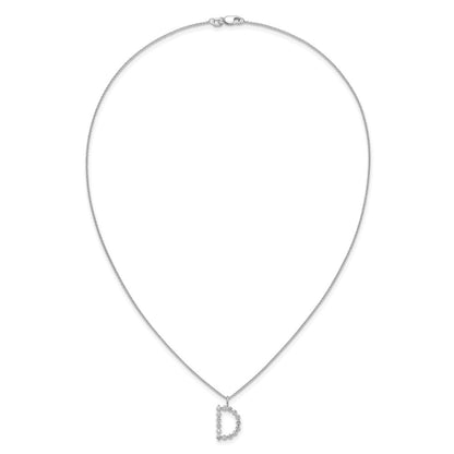 True Origin Lab Grown Diamond VS+ F+ Complete Alphabet D Pendant Necklace