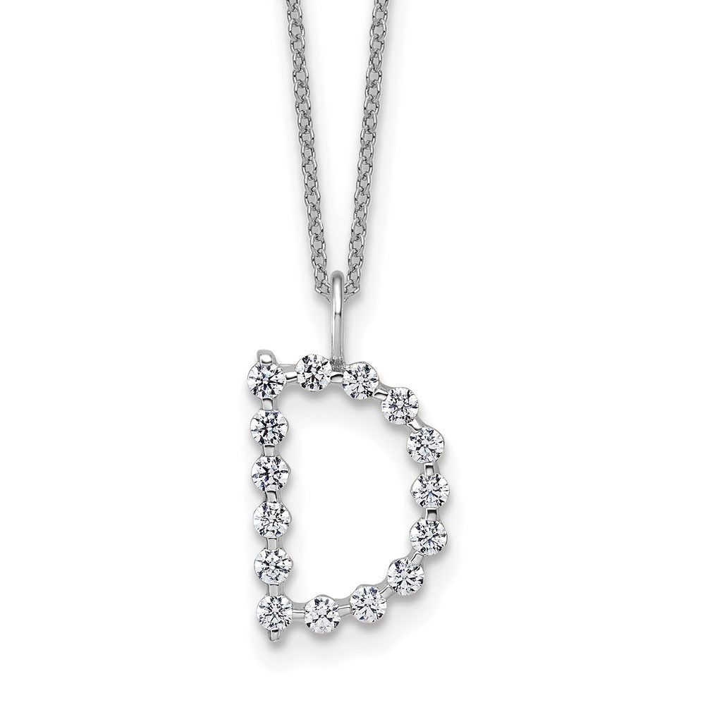 True Origin Lab Grown Diamond VS+ F+ Complete Alphabet D Pendant Necklace