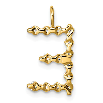 True Origin Lab Grown Diamond VS+ F+ Complete Alphabet E Pendant