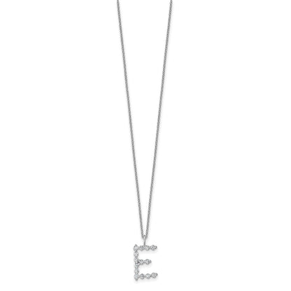 True Origin Lab Grown Diamond VS+ F+ Complete Alphabet E Pendant Necklace