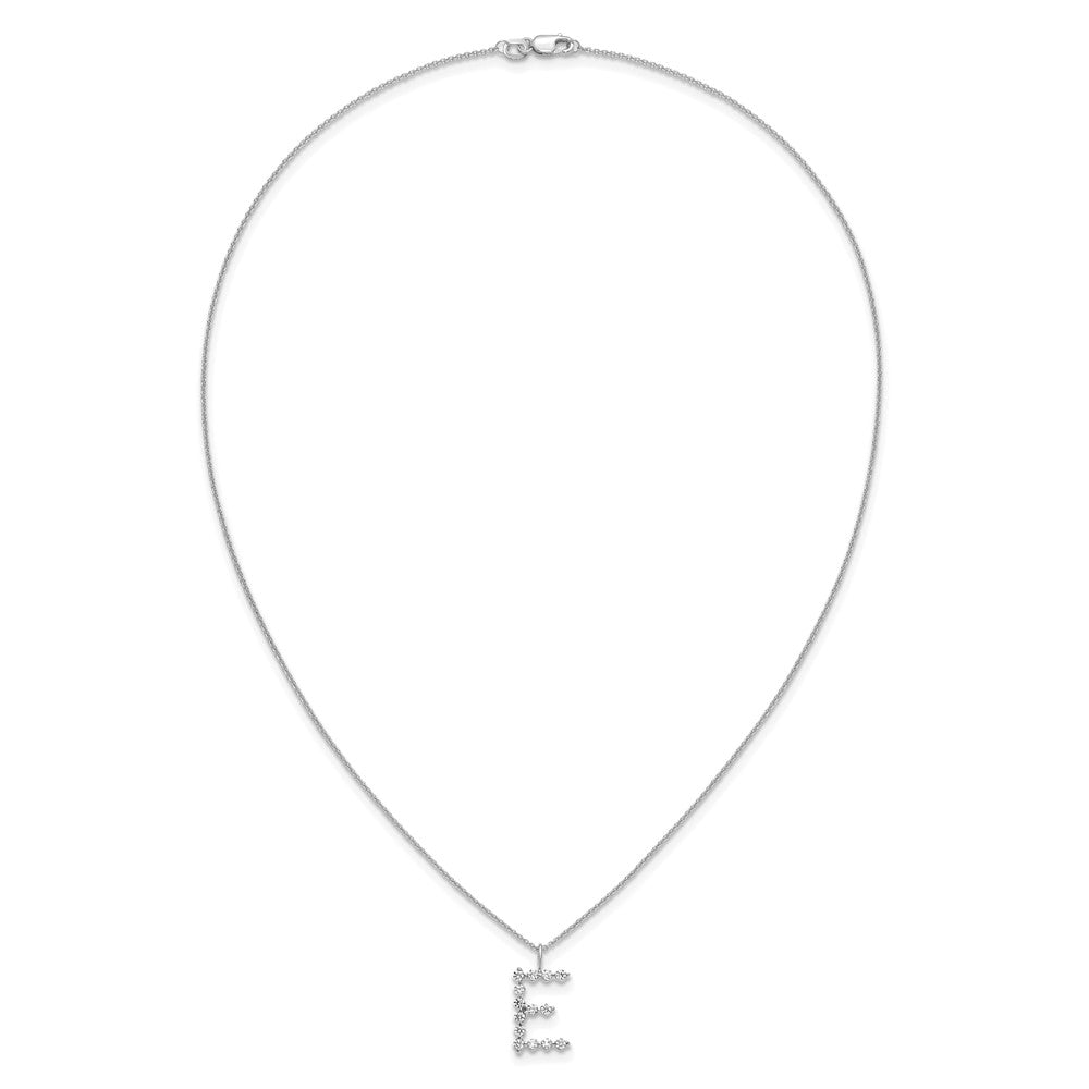 True Origin Lab Grown Diamond VS+ F+ Complete Alphabet E Pendant Necklace