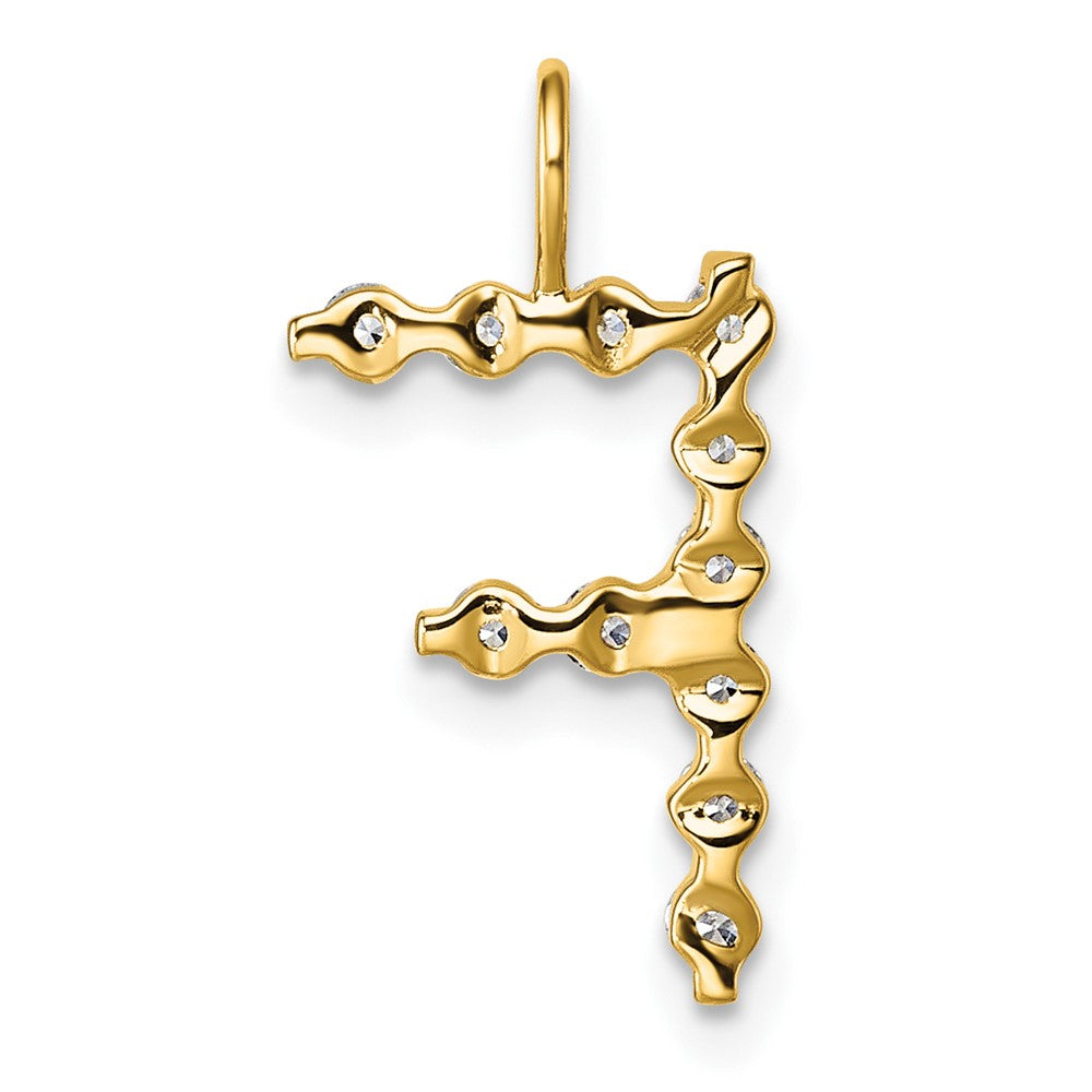 True Origin Lab Grown Diamond VS+ F+ Complete Alphabet F Pendant