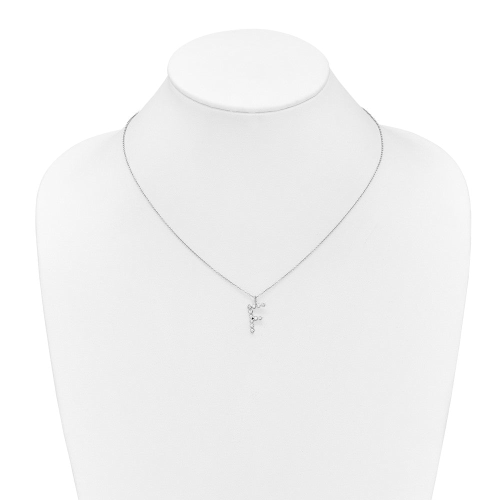 True Origin Lab Grown Diamond VS+ F+ Complete Alphabet F Pendant Necklace