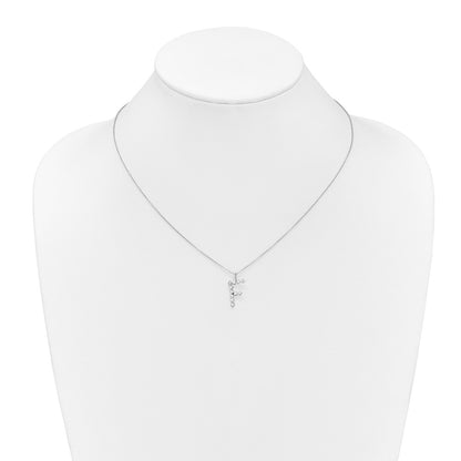 True Origin Lab Grown Diamond VS+ F+ Complete Alphabet F Pendant Necklace